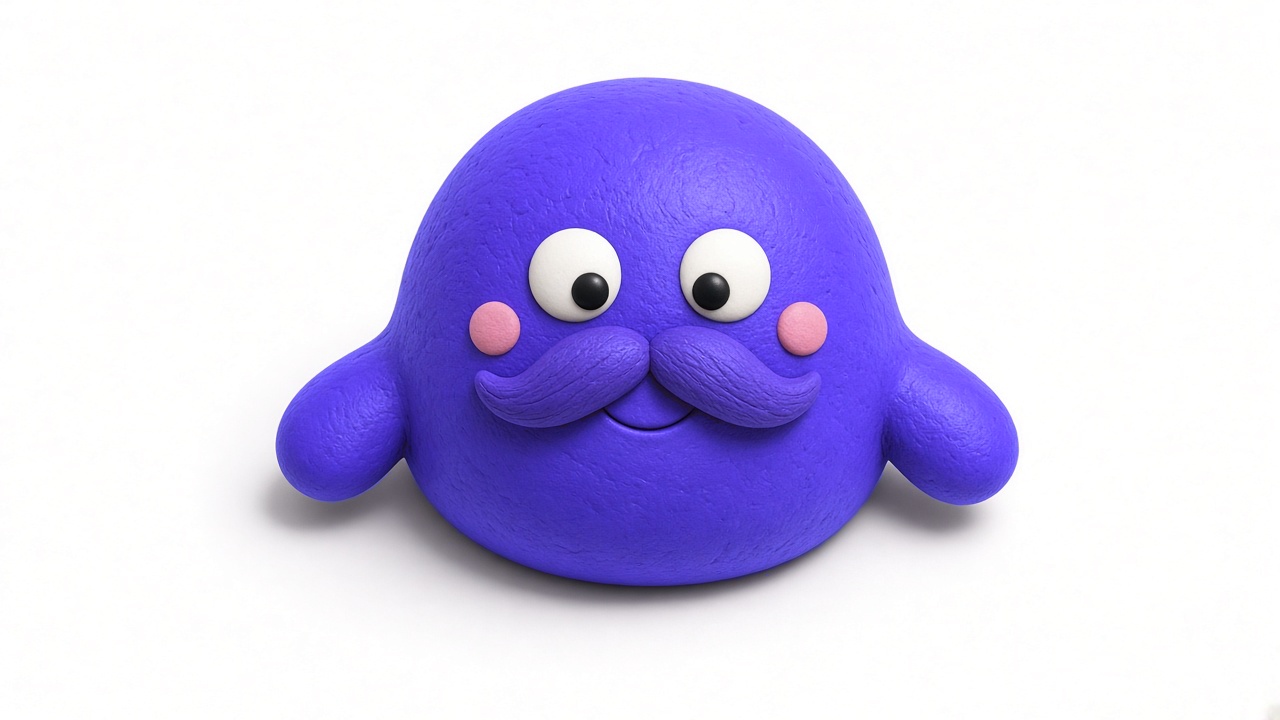 Freddie, FreeWebsiteForever’s claymation mascot, smiling